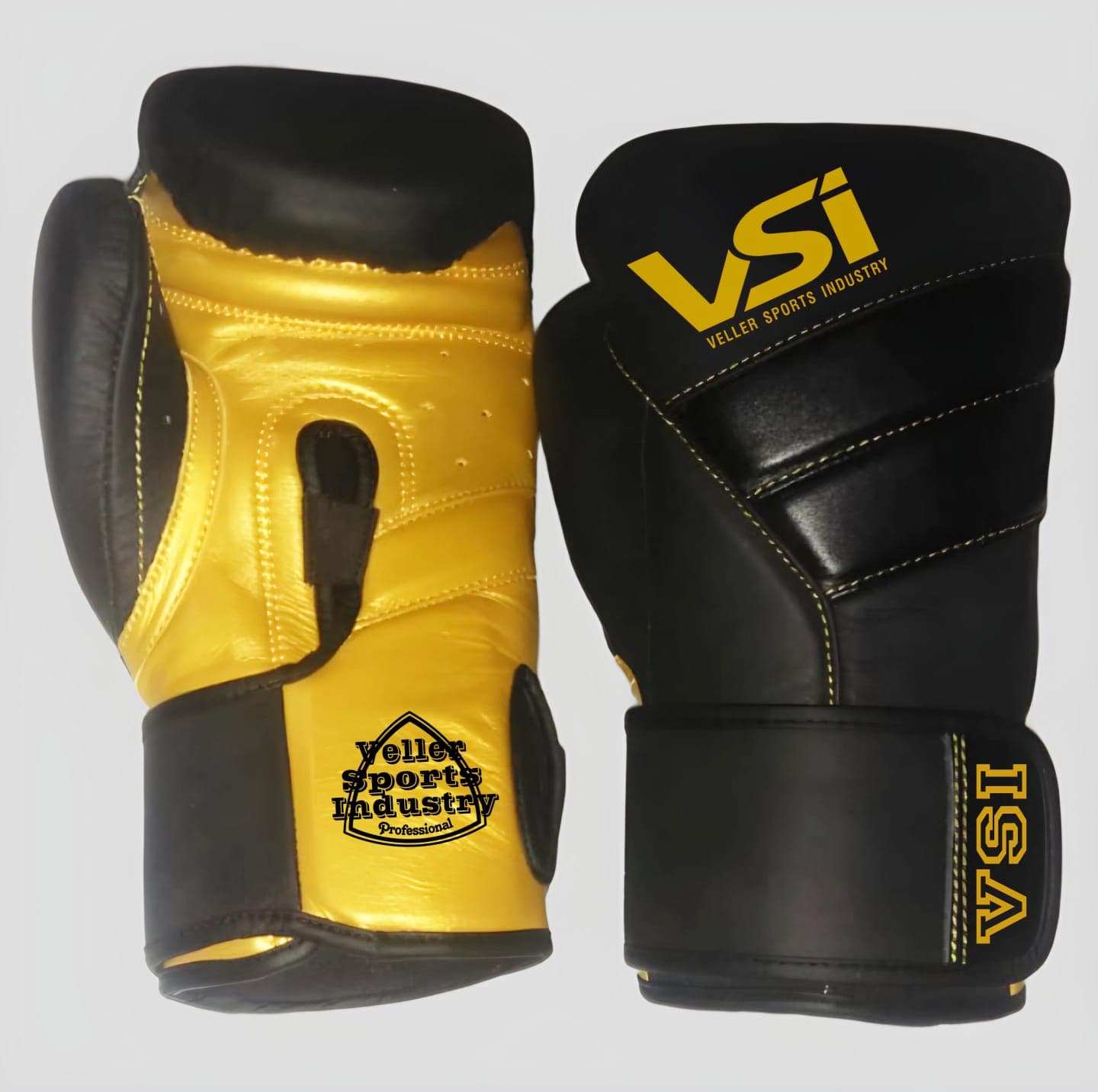 Golden & Black Boxing Gloves